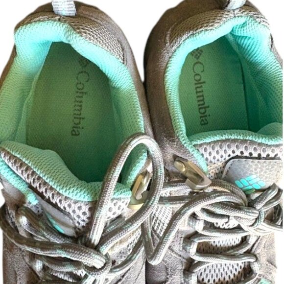 Columbia Access Point II Waterproof Trail/Hiking Shoes - Gray/Turquoise - 8.5 - Picture 5 of 12